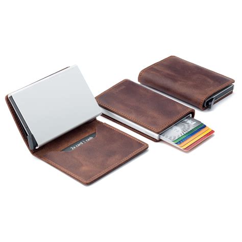 secrid slim wallet leather vintage brown rfid safe card case|secrid wallet brown.